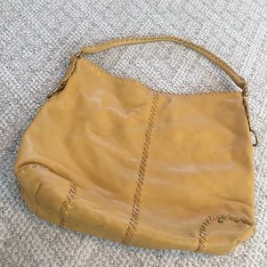 Jones New York Leather Mustard Yellow Purse GUC